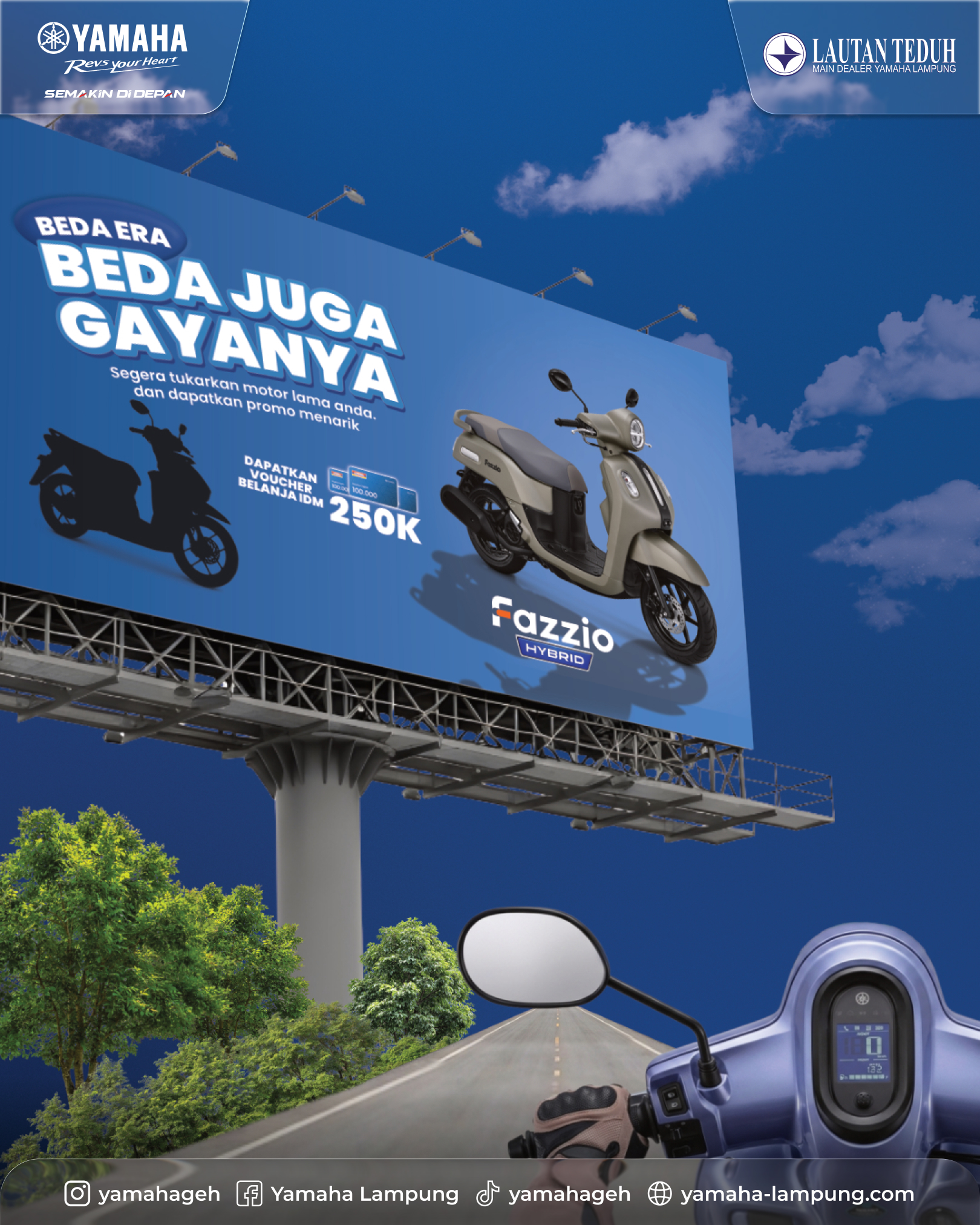 Tukar Tambah Motor Lama, Dapatkan Voucher Belanja Rp250.000 untuk Yamaha Fazzio!